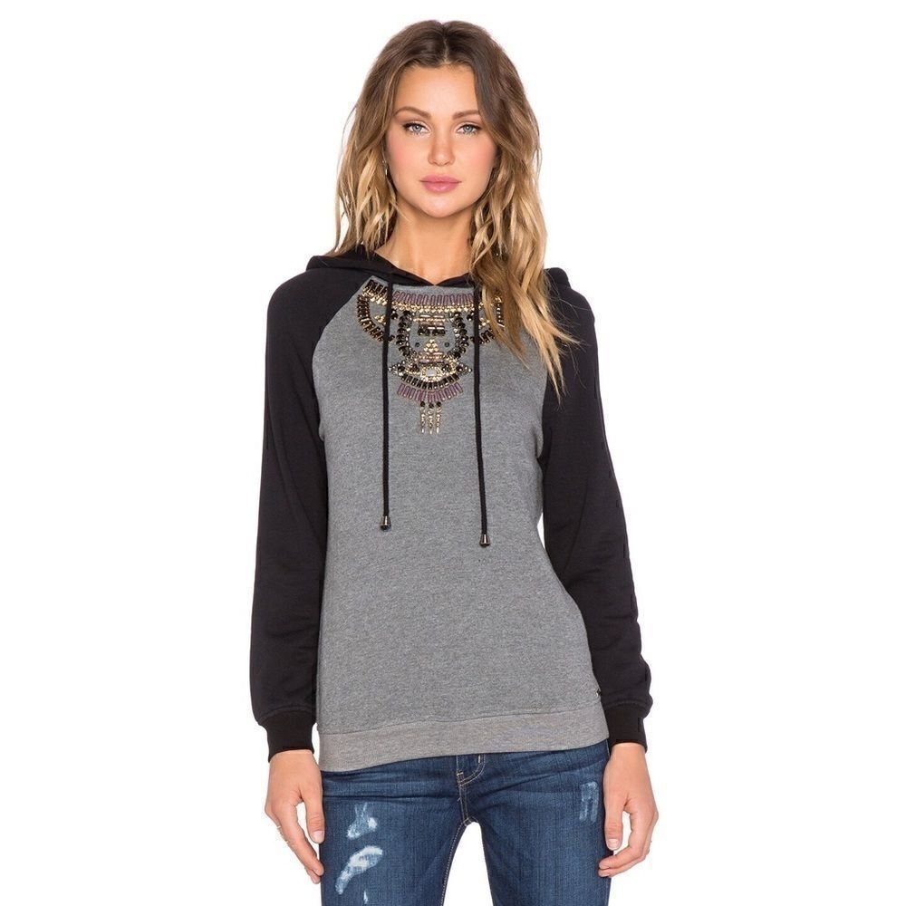 Revolve Hemant & Nandita Embellished Hoodie Sz M